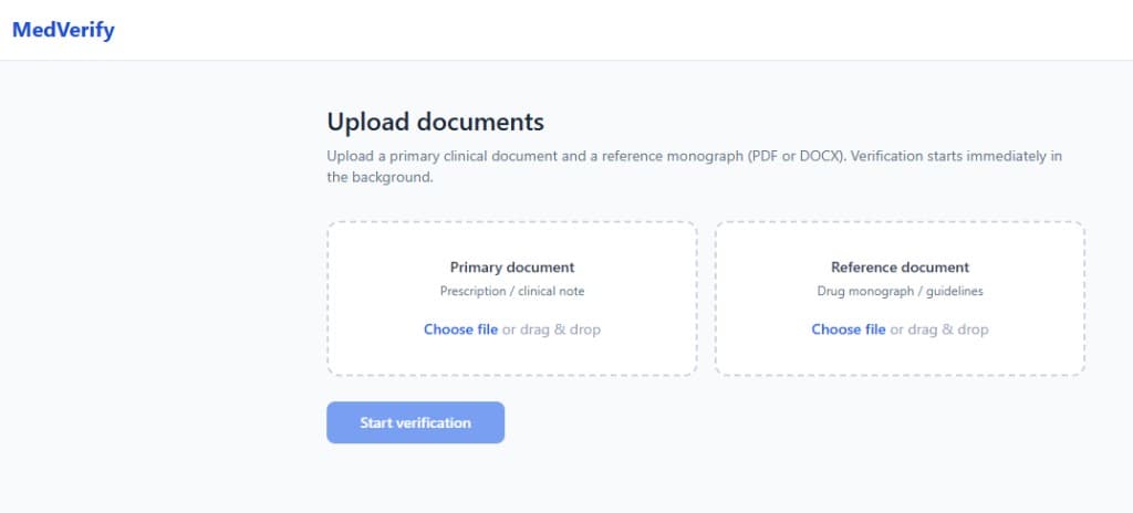 Medical Document Verification System